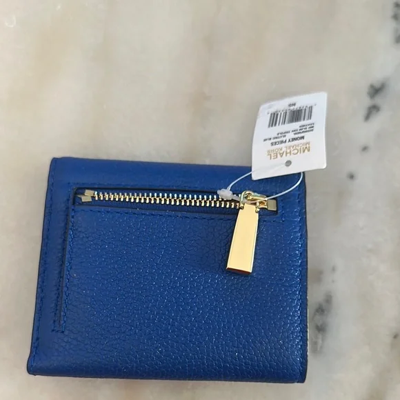 Michael Kors Royal Blue Slim Envelope Trifold Wallet - Picture 6 of 6